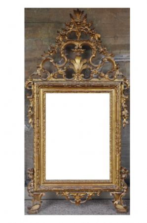 Elegant mirror eighteenth century Piedmont