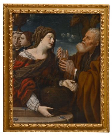 The meeting of Eliezer and Rebecca at the well