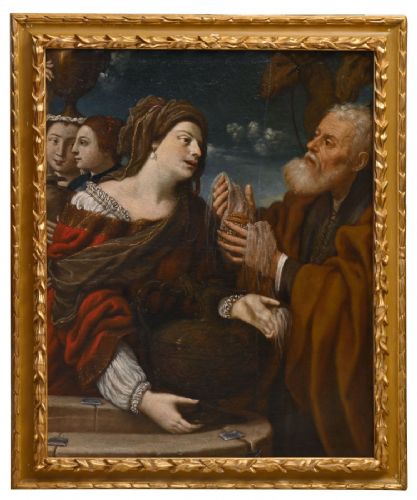 The meeting of Eliezer and Rebecca at the well