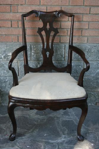 Walnut Sessel Louis XV Venedig